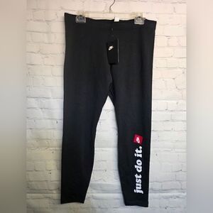 Nike Black Leggings with Just Do It Logo
